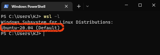使用 wsl 列出可以執行的 Linux 版本